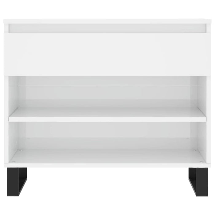 Pantofar, alb extralucios, 70x36x60 cm, lemn prelucrat - WALTI WALTI