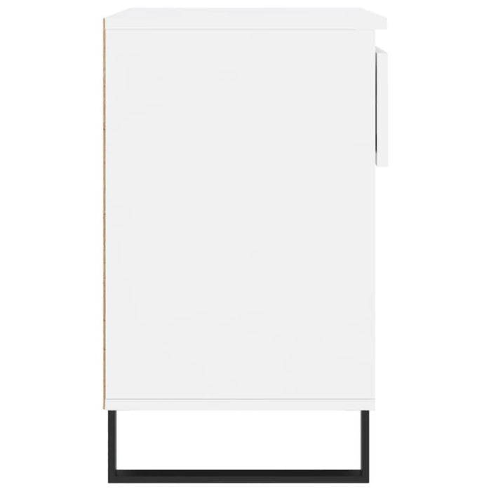 Pantofar, alb extralucios, 70x36x60 cm, lemn prelucrat - WALTI WALTI