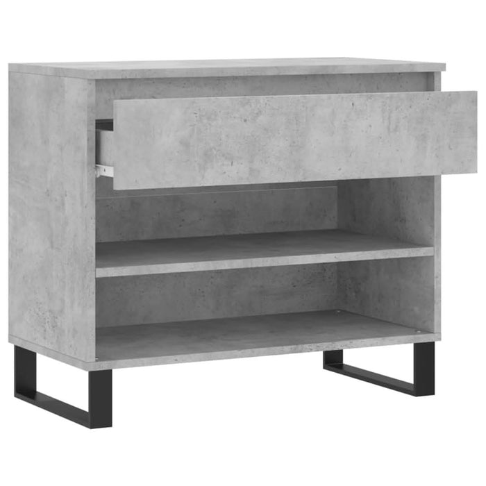 Pantofar, gri beton, 70x36x60 cm, lemn prelucrat - WALTI WALTI