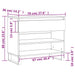 Pantofar, gri beton, 70x36x60 cm, lemn prelucrat - WALTI WALTI