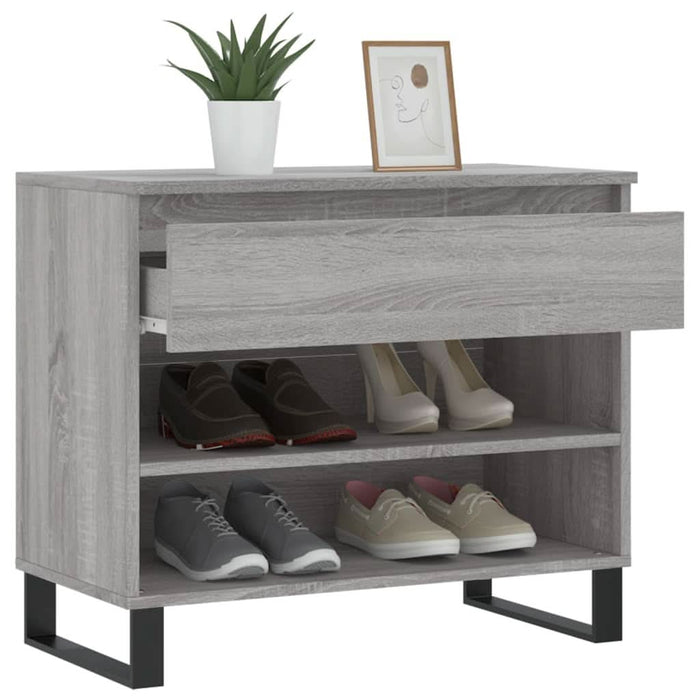 Pantofar, gri sonoma, 70x36x60 cm, lemn prelucrat - WALTI WALTI