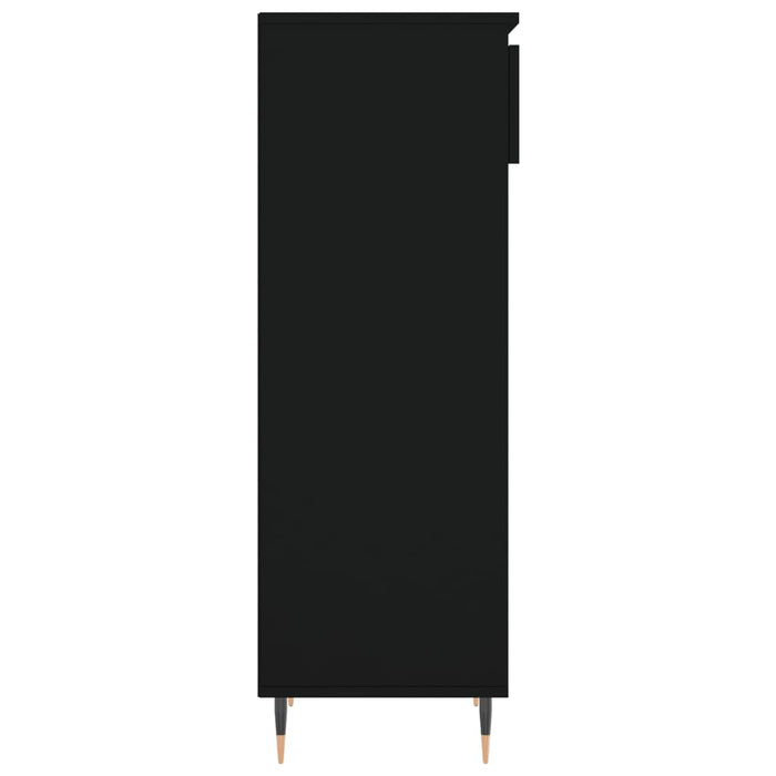 Pantofar, negru, 40x36x105 cm, lemn compozit - WALTI WALTI