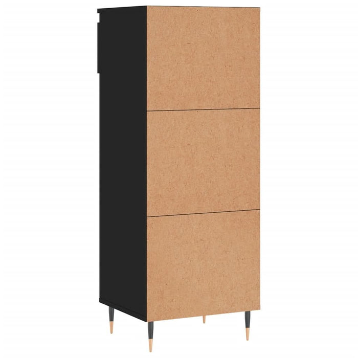 Pantofar, negru, 40x36x105 cm, lemn compozit - WALTI WALTI