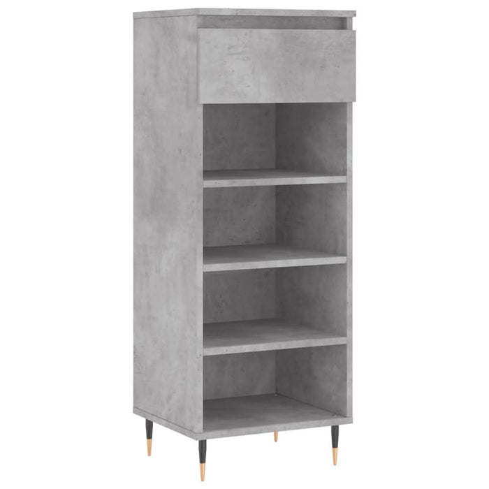 Pantofar, gri beton, 40x36x105 cm, lemn prelucrat - WALTI WALTI