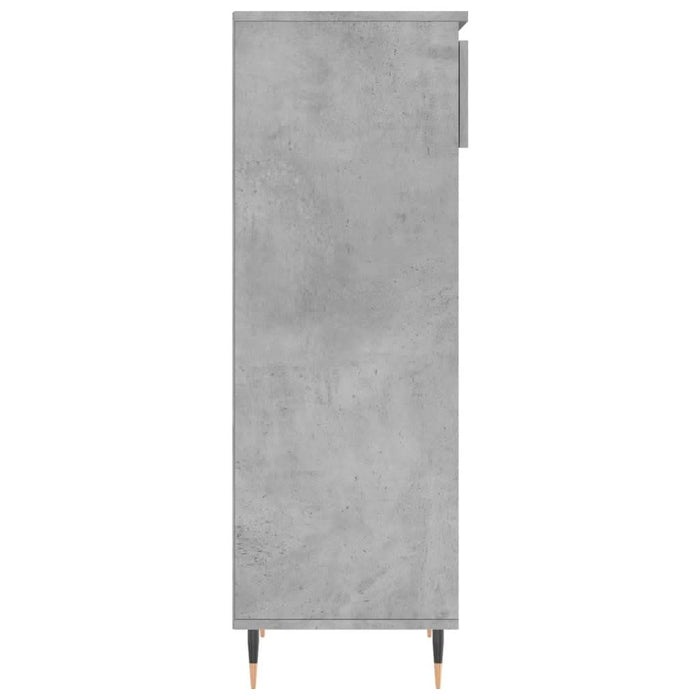 Pantofar, gri beton, 40x36x105 cm, lemn prelucrat - WALTI WALTI