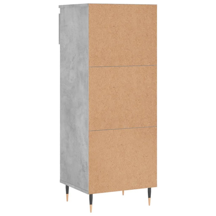 Pantofar, gri beton, 40x36x105 cm, lemn prelucrat - WALTI WALTI