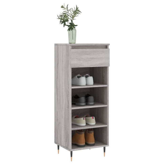 Pantofar, gri sonoma, 40x36x105 cm, lemn prelucrat - WALTI WALTI