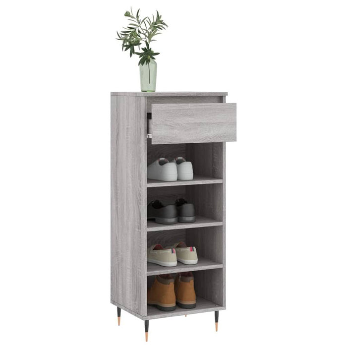 Pantofar, gri sonoma, 40x36x105 cm, lemn prelucrat - WALTI WALTI