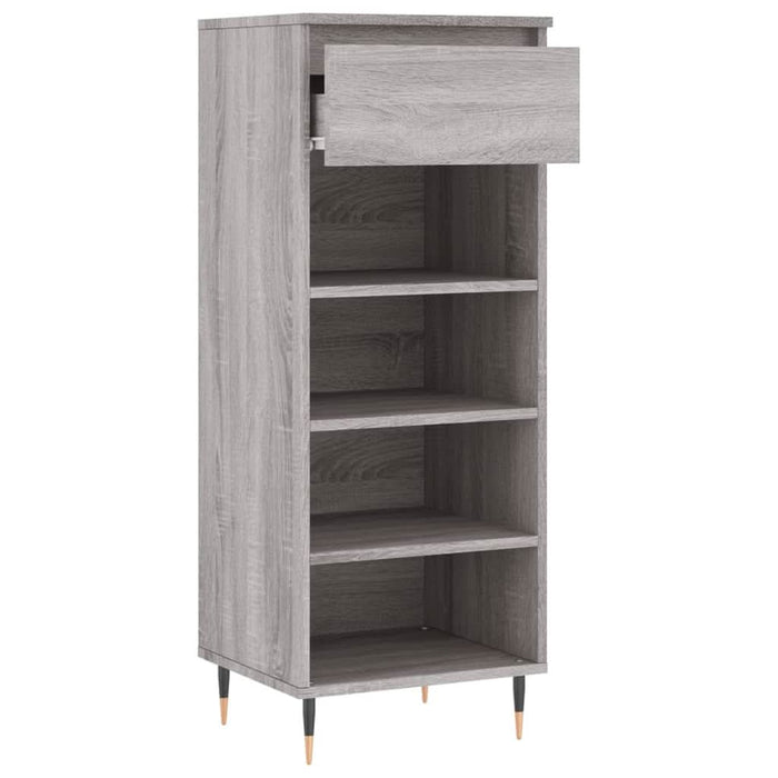 Pantofar, gri sonoma, 40x36x105 cm, lemn prelucrat - WALTI WALTI