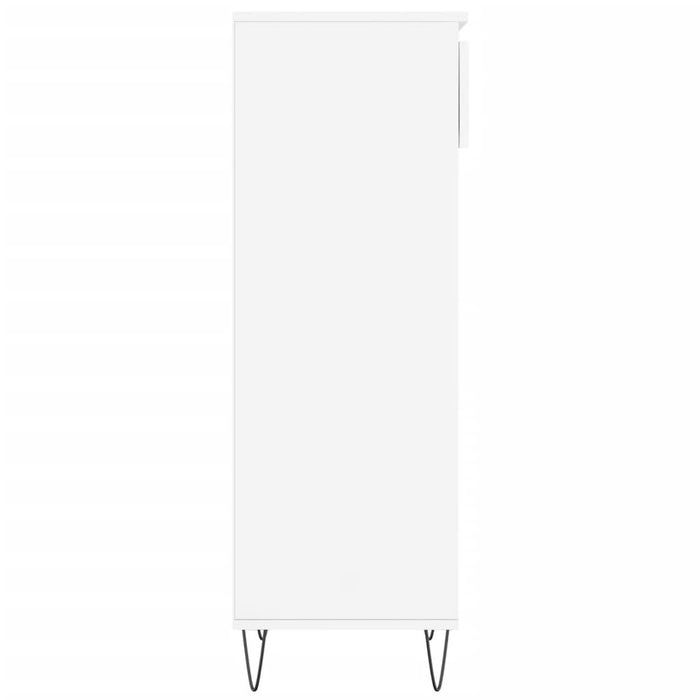 Pantofar, alb extralucios, 40x36x105 cm, lemn compozit - WALTI WALTI