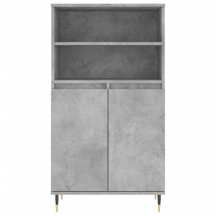 Dulap înalt, gri beton, 60x36x110 cm, lemn compozit - WALTI WALTI