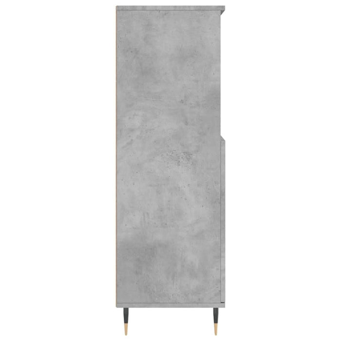 Dulap înalt, gri beton, 60x36x110 cm, lemn compozit - WALTI WALTI