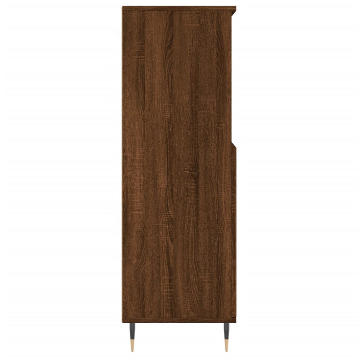 Dulap înalt, stejar maro, 60x36x110 cm, lemn prelucrat WALTI
