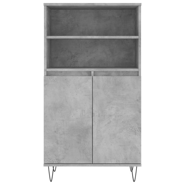Dulap înalt, gri beton, 60x36x110 cm, lemn compozit - WALTI WALTI