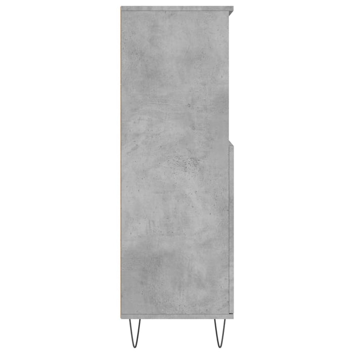 Dulap înalt, gri beton, 60x36x110 cm, lemn compozit - WALTI WALTI