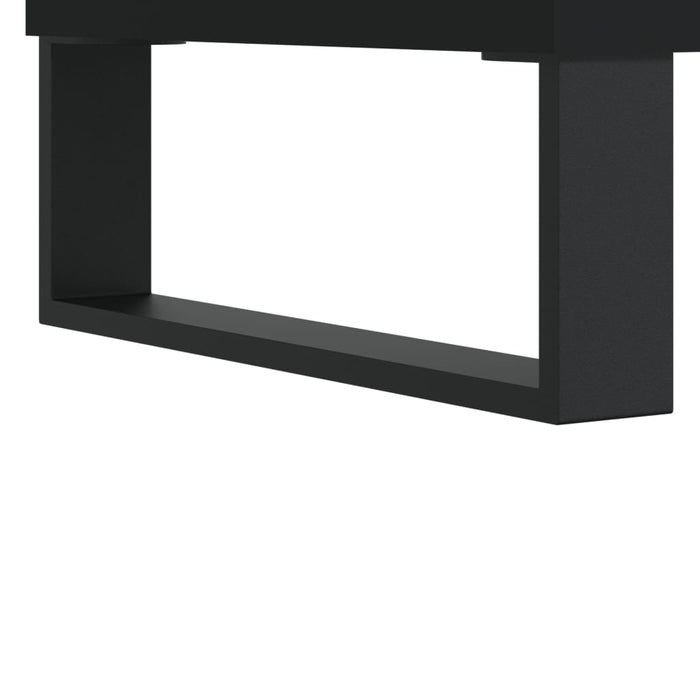 Dulap înalt, negru, 60x36x110 cm, lemn prelucrat WALTI