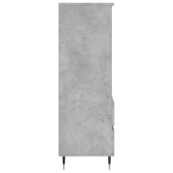 Dulap înalt, gri beton, 40x36x110 cm, lemn compozit - WALTI WALTI