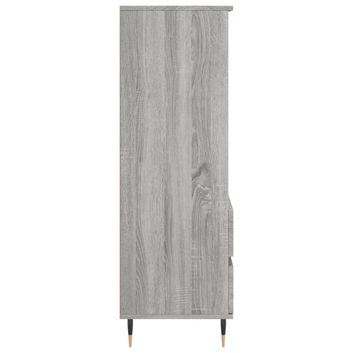 Dulap înalt, gri sonoma, 40x36x110 cm, lemn prelucrat WALTI