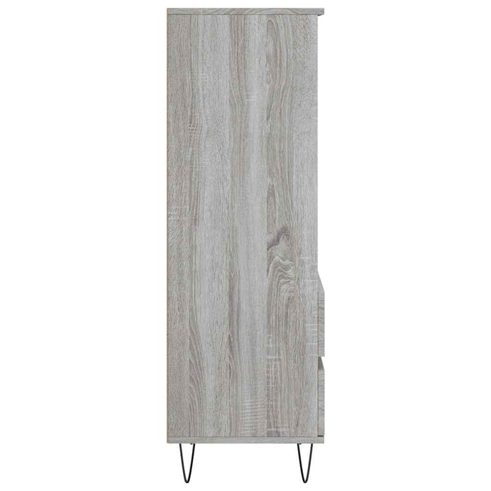 Dulap înalt, gri sonoma, 40x36x110 cm, lemn prelucrat - WALTI WALTI