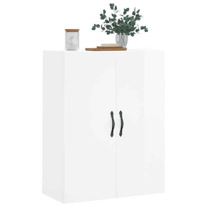 Dulap cu montaj pe perete, alb extralucios, 69,5x34x90 cm WALTI