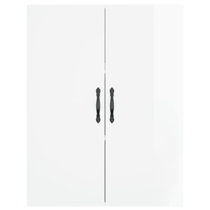 Dulap cu montaj pe perete, alb extralucios, 69,5x34x90 cm WALTI