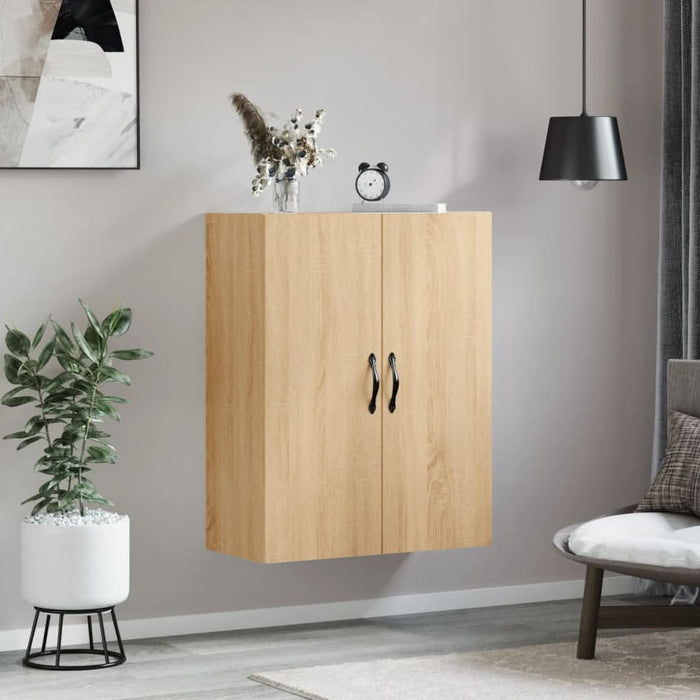 Dulap TV pe perete stejar sonoma, 69,5x34x90 cm, lemn prelucrat - WALTI WALTI