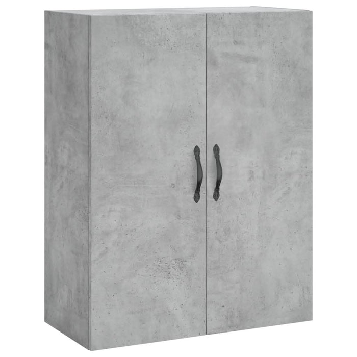 Dulap pe perete, gri beton, 69,5x34x90 cm, lemn prelucrat - WALTI WALTI