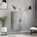 Dulap pe perete, gri beton, 69,5x34x90 cm, lemn prelucrat - WALTI WALTI