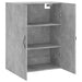 Dulap pe perete, gri beton, 69,5x34x90 cm, lemn prelucrat - WALTI WALTI