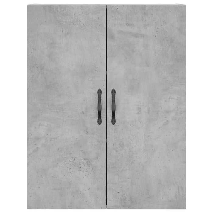 Dulap pe perete, gri beton, 69,5x34x90 cm, lemn prelucrat - WALTI WALTI