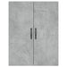 Dulap pe perete, gri beton, 69,5x34x90 cm, lemn prelucrat - WALTI WALTI