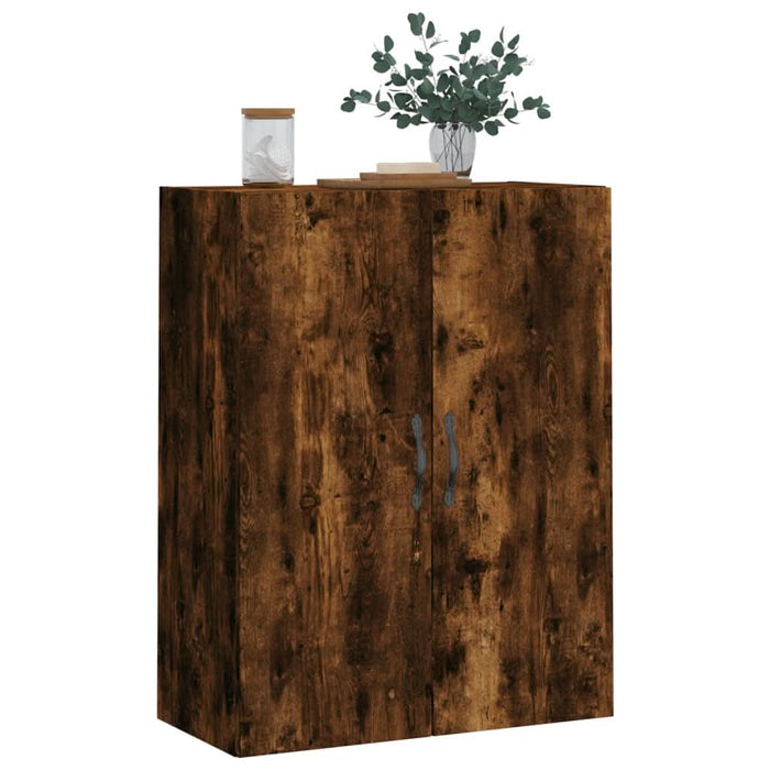Dulap pe perete, stejar afumat, 69,5x34x90 cm, lemn prelucrat - WALTI WALTI