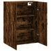 Dulap pe perete, stejar afumat, 69,5x34x90 cm, lemn prelucrat - WALTI WALTI