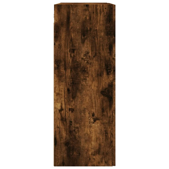 Dulap pe perete, stejar afumat, 69,5x34x90 cm, lemn prelucrat - WALTI WALTI