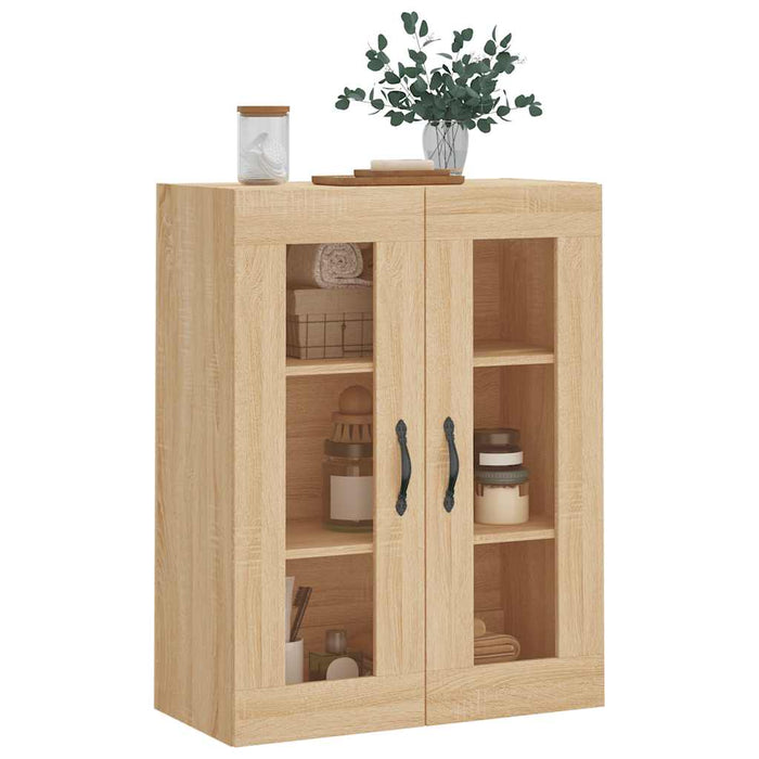 Dulap TV pe perete stejar sonoma, 69,5x34x90 cm, lemn prelucrat - WALTI WALTI