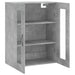 Dulap pe perete, gri beton, 69,5x34x90 cm, lemn prelucrat - WALTI WALTI