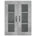 Dulap pe perete, gri beton, 69,5x34x90 cm, lemn prelucrat - WALTI WALTI