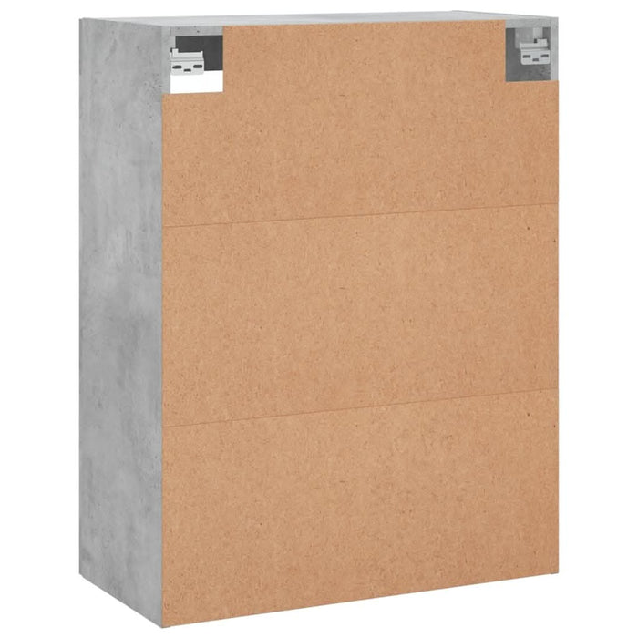 Dulap pe perete, gri beton, 69,5x34x90 cm, lemn prelucrat - WALTI WALTI