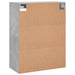 Dulap pe perete, gri beton, 69,5x34x90 cm, lemn prelucrat - WALTI WALTI
