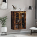 Dulap pe perete, stejar afumat, 69,5x34x90 cm, lemn prelucrat - WALTI WALTI