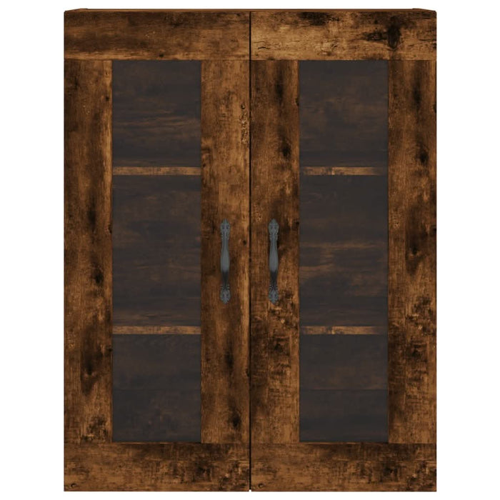Dulap pe perete, stejar afumat, 69,5x34x90 cm, lemn prelucrat - WALTI WALTI