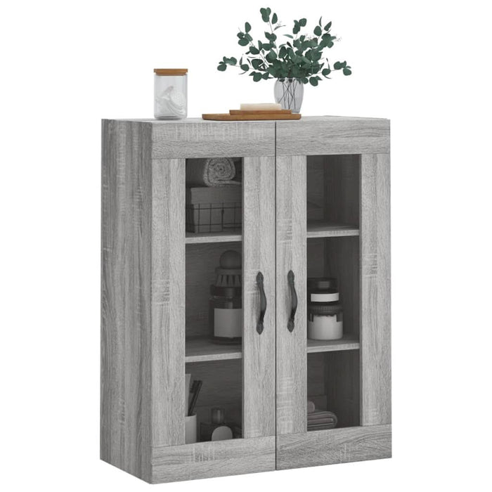 Dulap pe perete, sonoma gri, 69,5x34x90 cm, lemn prelucrat - WALTI WALTI