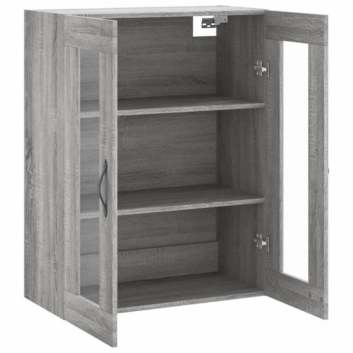 Dulap pe perete, sonoma gri, 69,5x34x90 cm, lemn prelucrat - WALTI WALTI