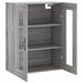 Dulap pe perete, sonoma gri, 69,5x34x90 cm, lemn prelucrat - WALTI WALTI