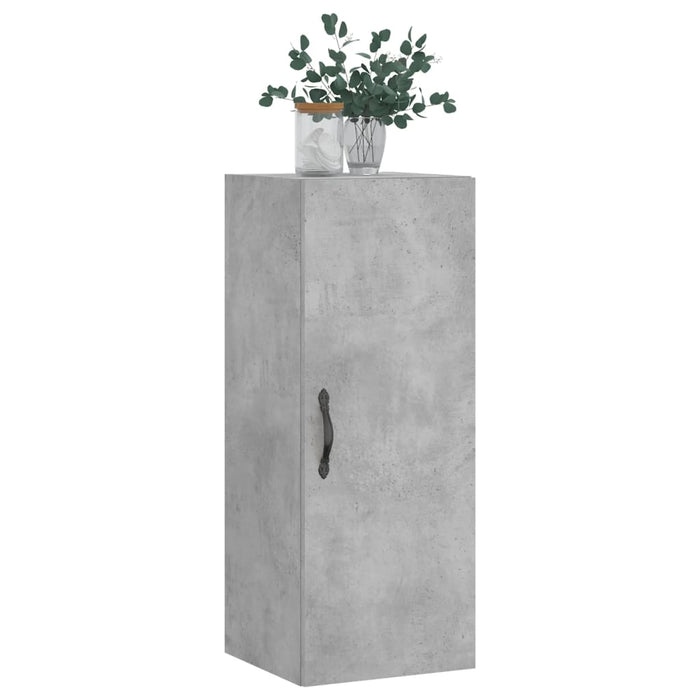 Dulap de perete, gri beton, 34,5x34x90 cm, lemn prelucrat - WALTI WALTI