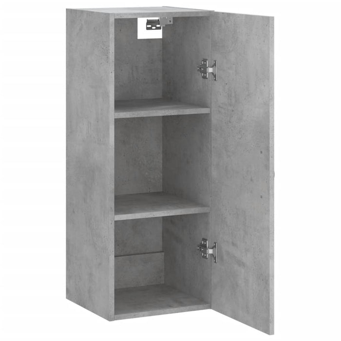 Dulap de perete, gri beton, 34,5x34x90 cm, lemn prelucrat - WALTI WALTI