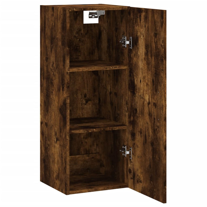 Dulap de perete, stejar fumuriu, 34,5x34x90 cm, lemn prelucrat - WALTI WALTI
