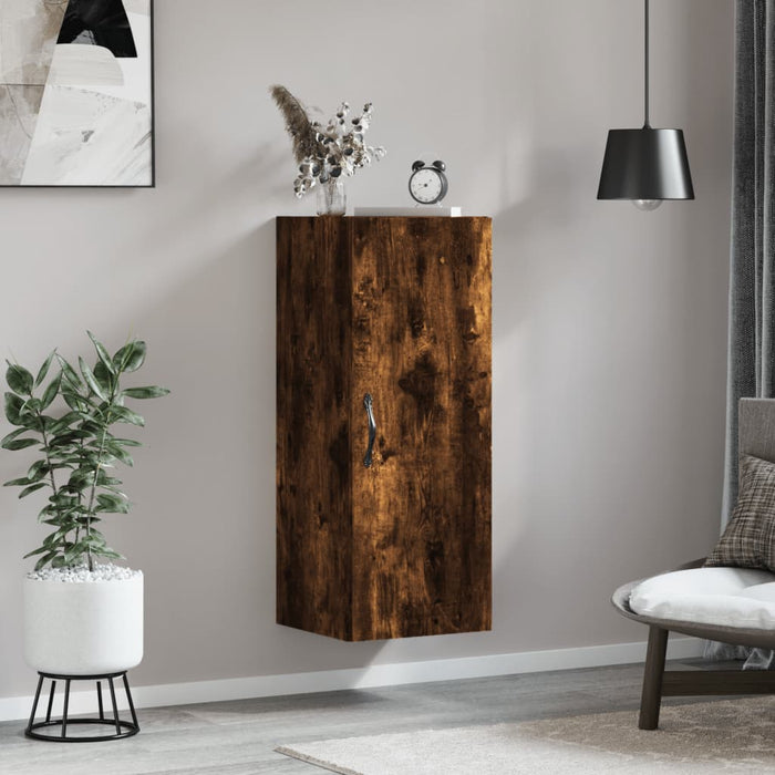 Dulap de perete, stejar fumuriu, 34,5x34x90 cm, lemn prelucrat - WALTI WALTI