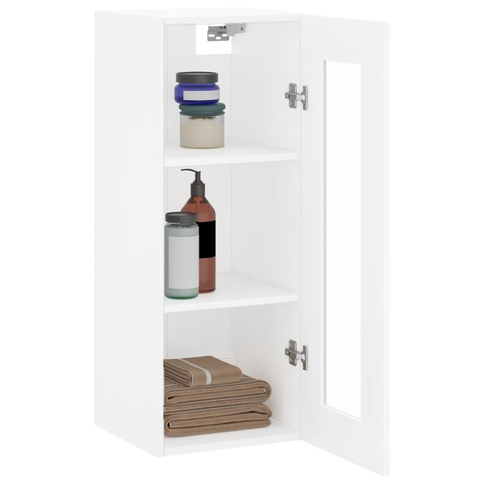 Dulap montat pe perete, alb, 34,5x34x90 cm WALTI