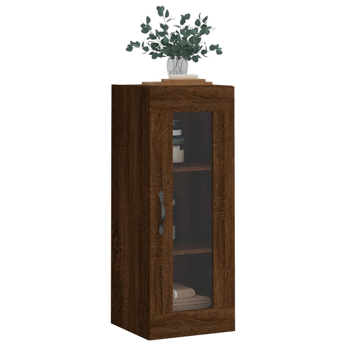 Dulap montat pe perete, stejar maro, 34,5x34x90 cm WALTI